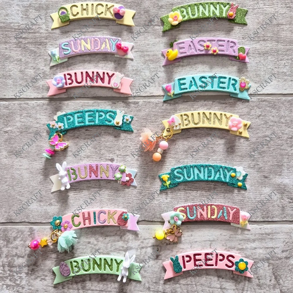 KSCRAFT Easter Banner Cutting Dies Stencils for DIY Scrapbooking Decorative Embossing DIY Paper Cards