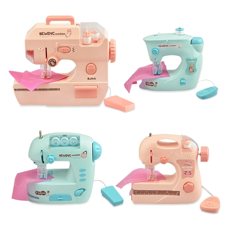 Miniature Sewing Machine Toy Portable Electric Crafting Machine Battery Powered