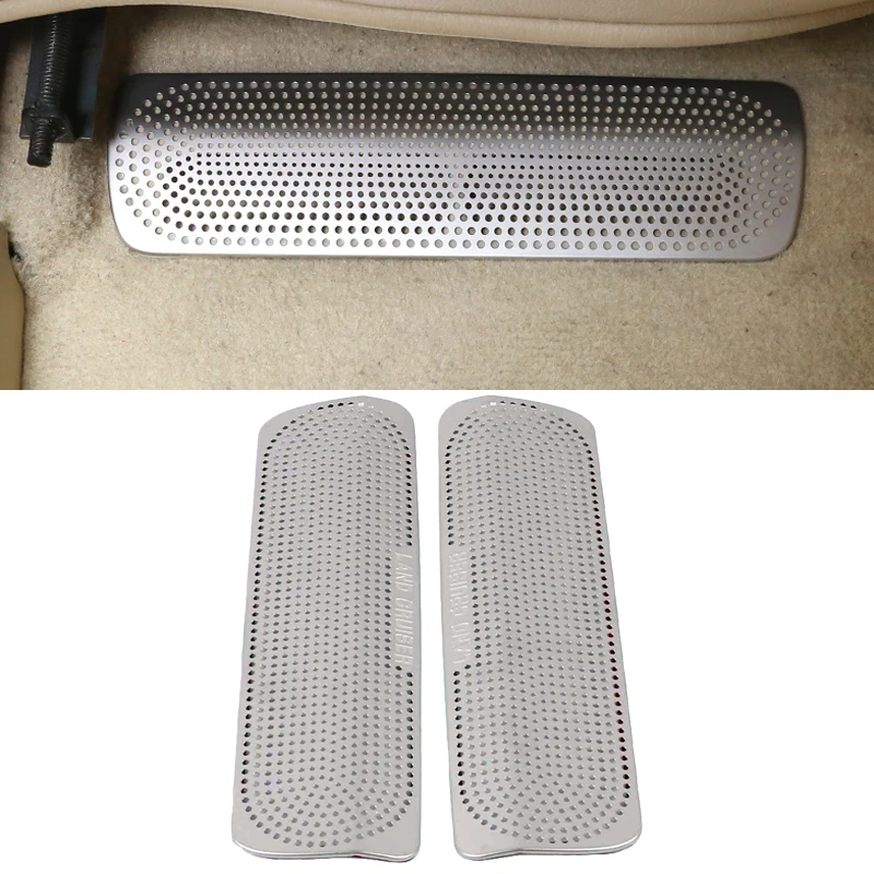 

Car Seat Stainless Steel Lower Air Outlet Protection Cover for Toyota Land Cruiser 200 2008-2019 Air Conditioner Dust Cover