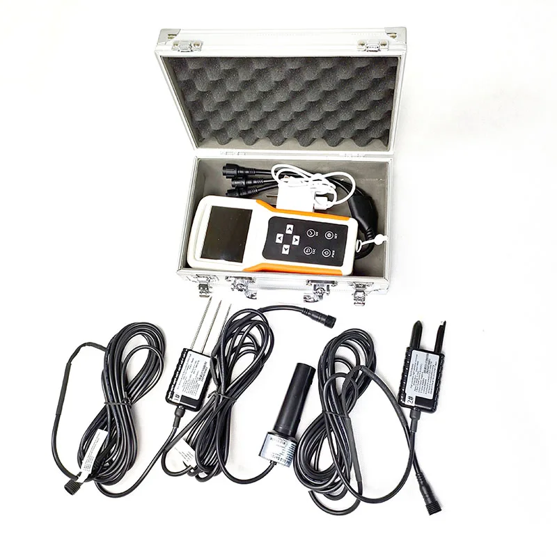 

Portable Sensor Soil NPK/PH/EC Analyzer Moisture Nutrient Sensor Data Logger Equipment Portable Soil Analyzer Handheld