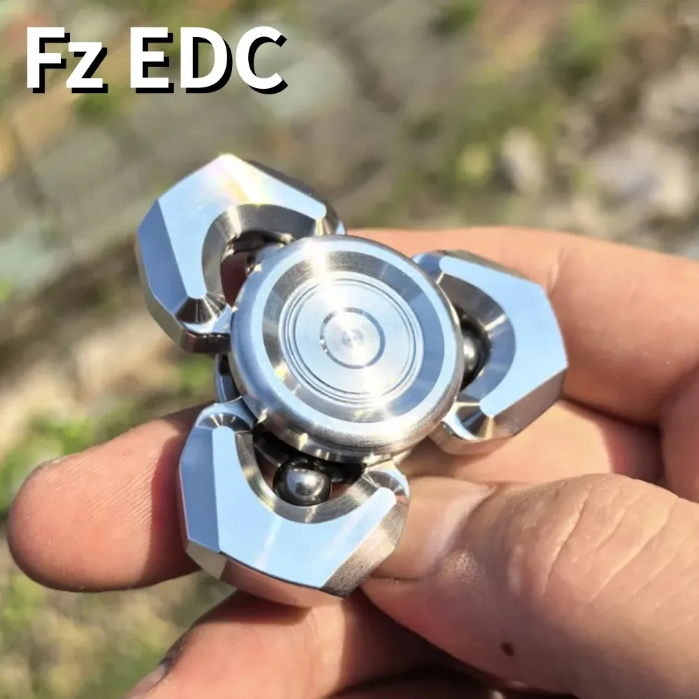 FzEDC Three-Bladed Fidget Spinner Hollow Fidget Toys For Adults Stress Relief Toy Original Design Anxiety Relief Gadgets