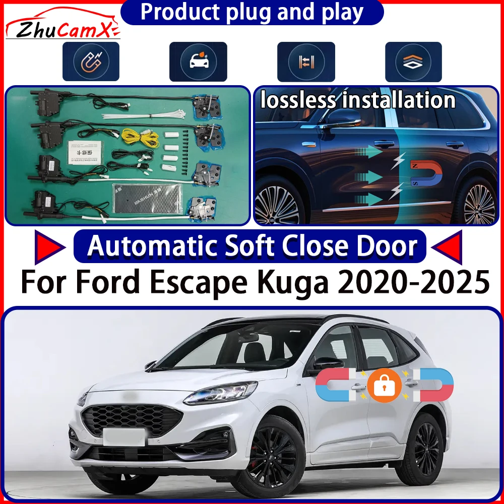 

Электрический привод замка двери OEM для Ford Escape Kuga 2020-2025: комплект с функцией плавного закрывания, автоматической системой открывания и легким закрытием двери