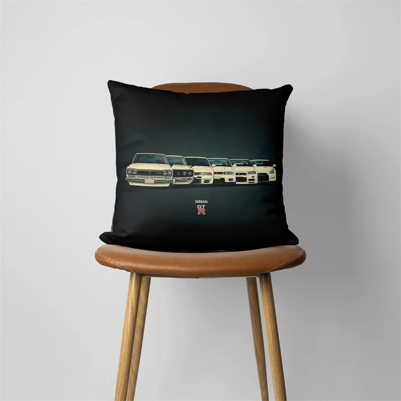 Car Classic Model Cushion Cover for Sofa, Pillow Case, Seat, Throw Pillowcase, Home Decorative, 396
