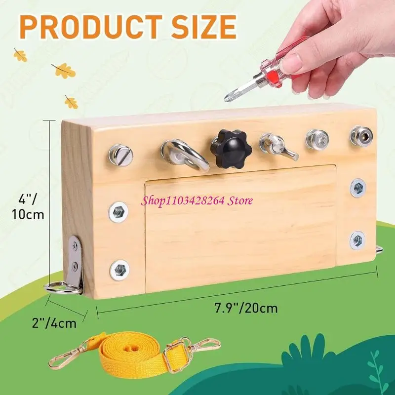 

Early Education Practice Toy Featuring 10 Screws And 7 Tools For Toddlers 3 To 5 Years