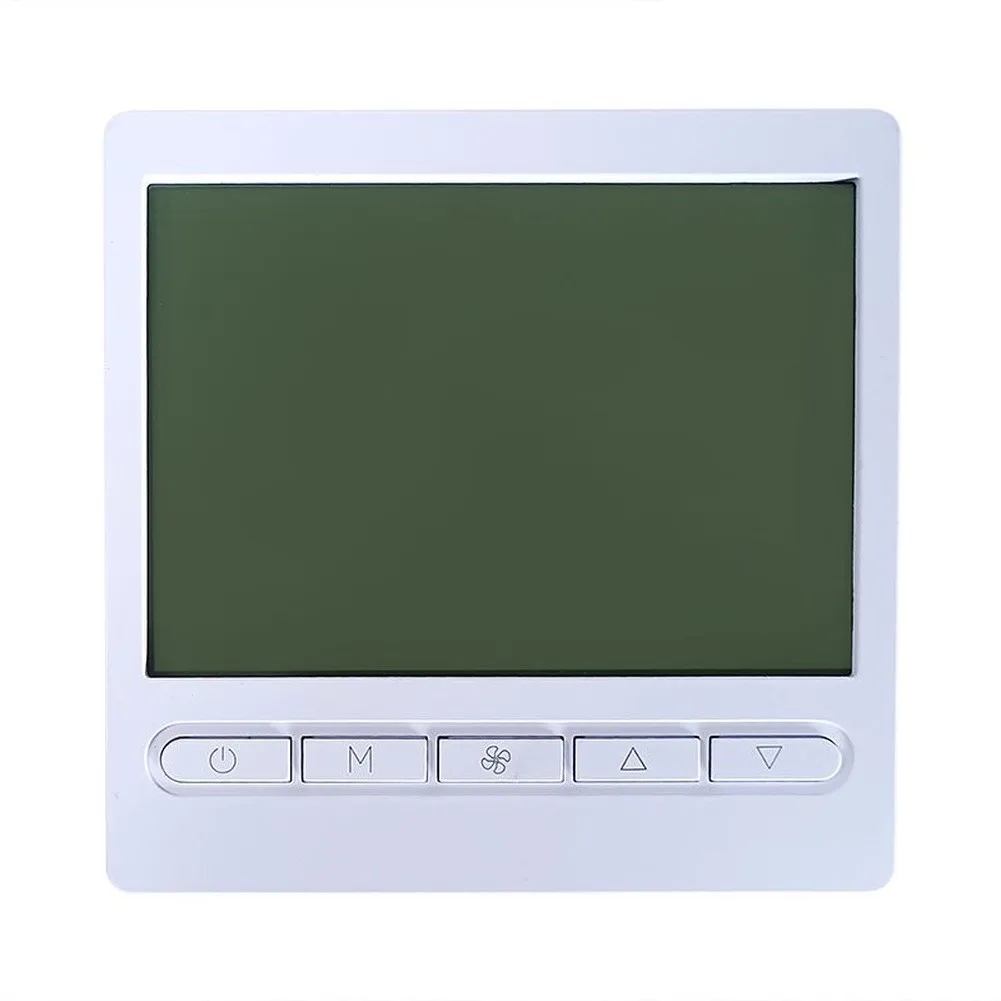 2-in-1 Thermostat Panel with LCD Display for Controlling Air Conditioner and Floor Heating Units Simultaneously