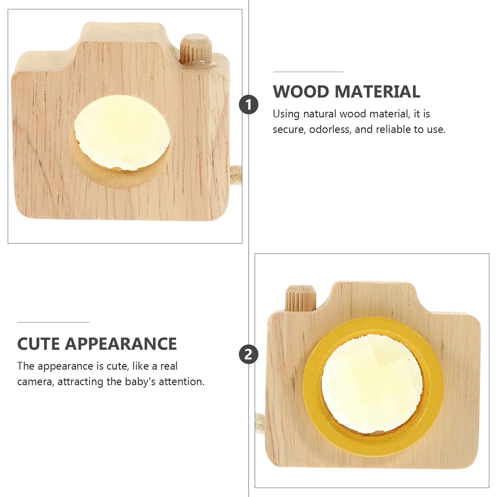 Drewniany aparat fotograficzny-kalejdoskop, edukacyjna zabawka kreatywna dla dzieci, idealna na imprezy, dekoracyjny, vintage, miniaturowy aparat fotograficzny-kalejdoskop.