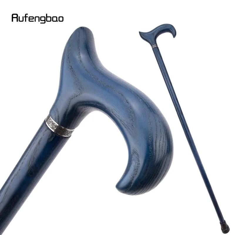 Wooden blue plum blossom cane scepter domineering pull wind pure wood creative gentleman fashion cool crutches view 4