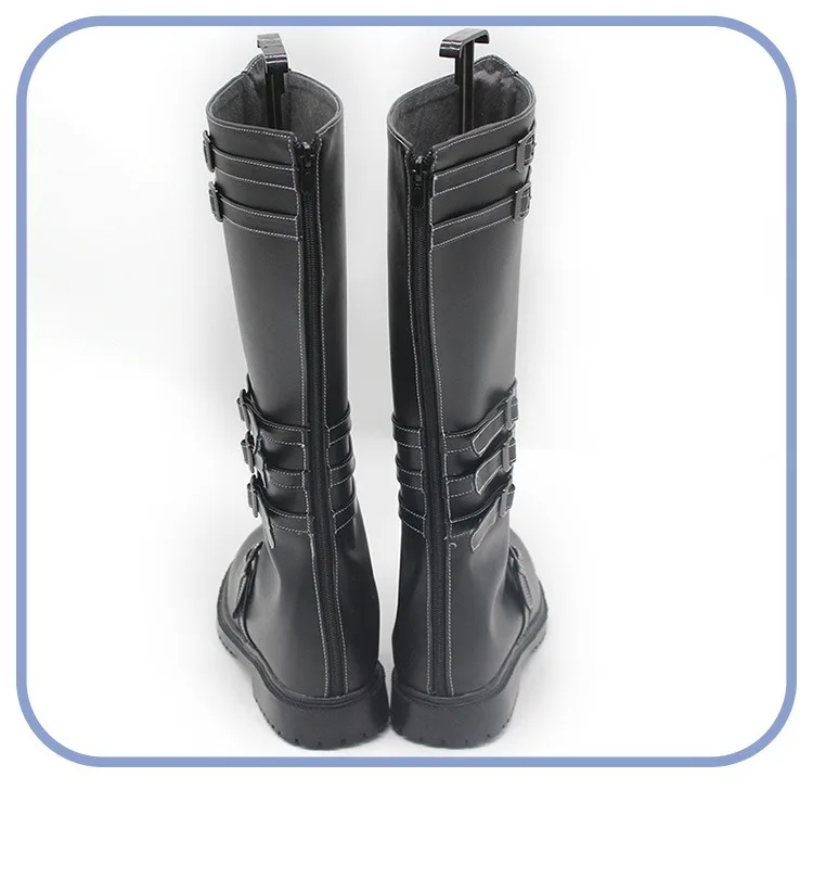 PJSK-Chaussures de Cosplay Asahina Mafuyu, Bottes de Carnaval d'Halloween, Chaussures en PU, Projet de Jeu Sekai, Accessoires sur Mesure