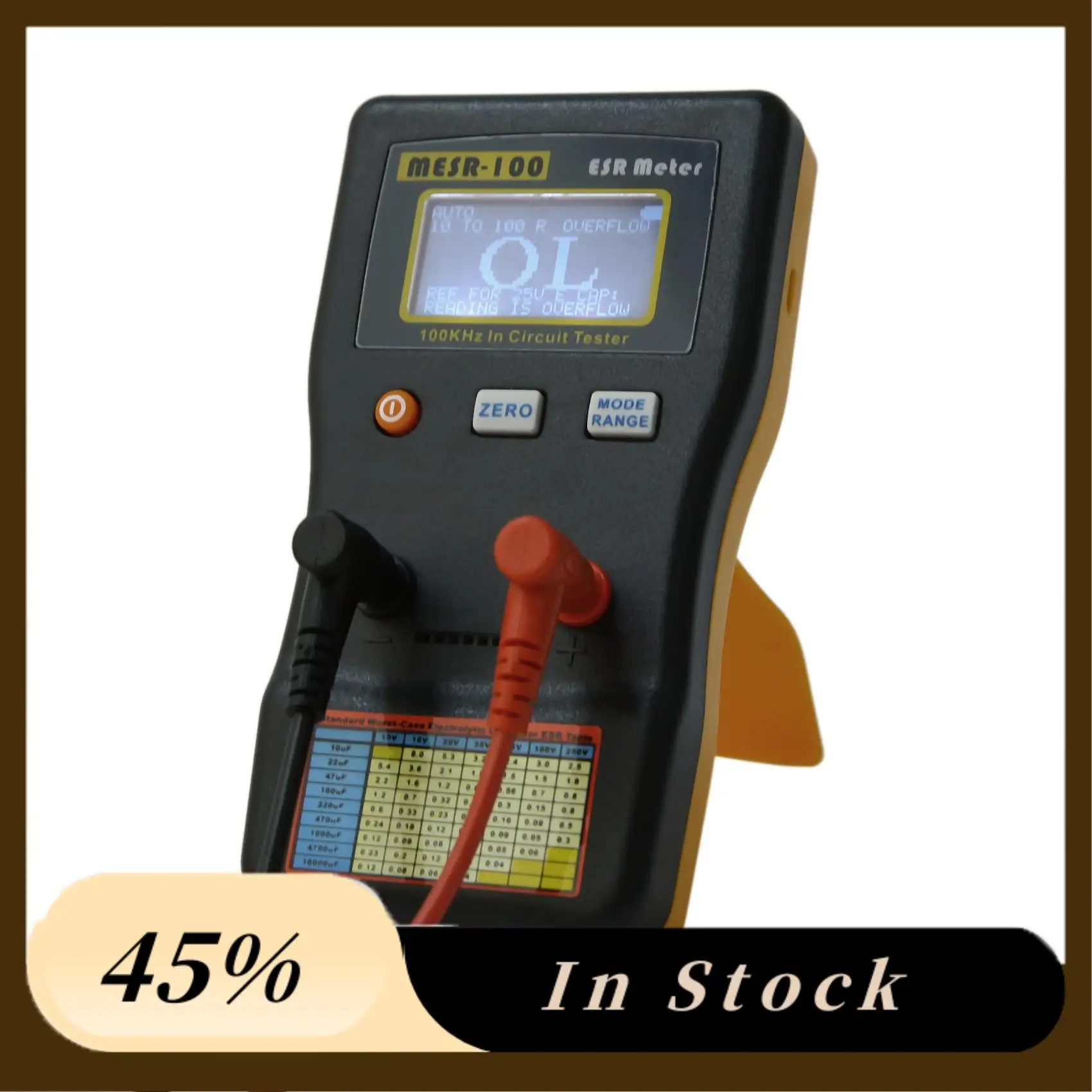 

2025 Trendmesr-100 V2 Low Ohm Meter MESR-100 ESR LCR Capacitance Ohm Meter Professional Measuring Capacitance Resistance Capacit