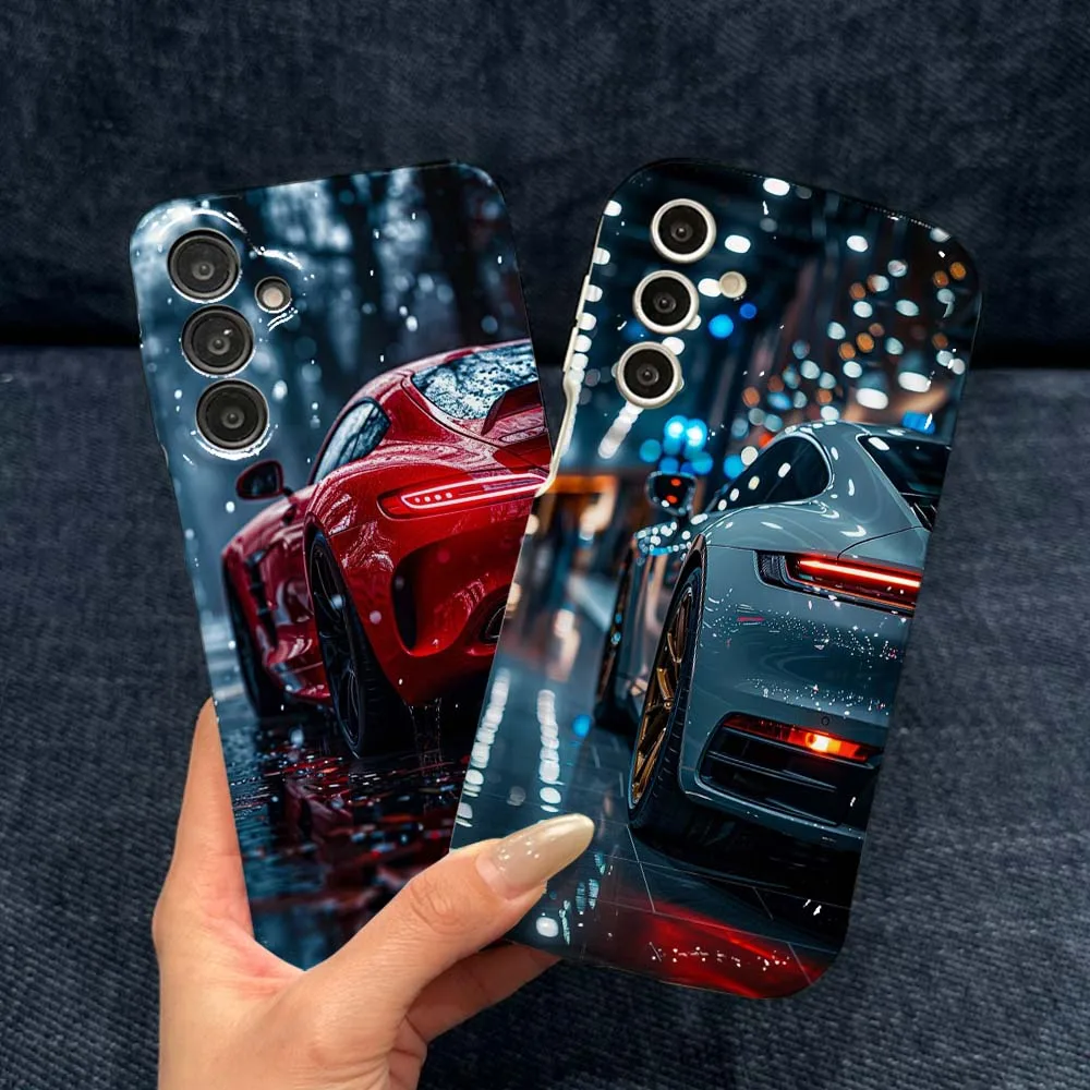 

Luxury Sports Car Pattern For Samsung Galaxy A56 A55 A54 A51 A25 A17 A06 A05 Feilin Phone Case Wave Oil Phone Case Cover