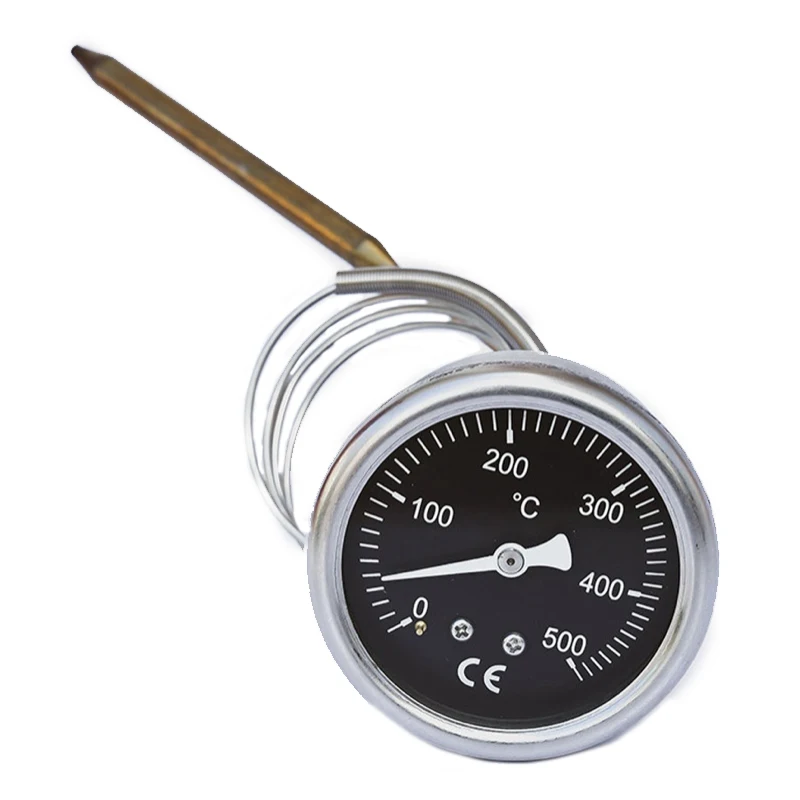 EP4 304 stainless steel pizza oven thermometer pointer temperature display 500 degrees metal plate thermometer