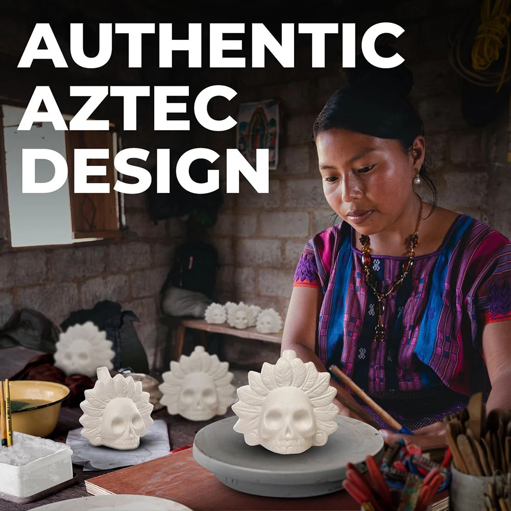 مخيف ازتيك الموت صافرة بصوت عال الصراخ صافرة الجمجمة صافرة لدعائم مزحة عيد الهالوين #3