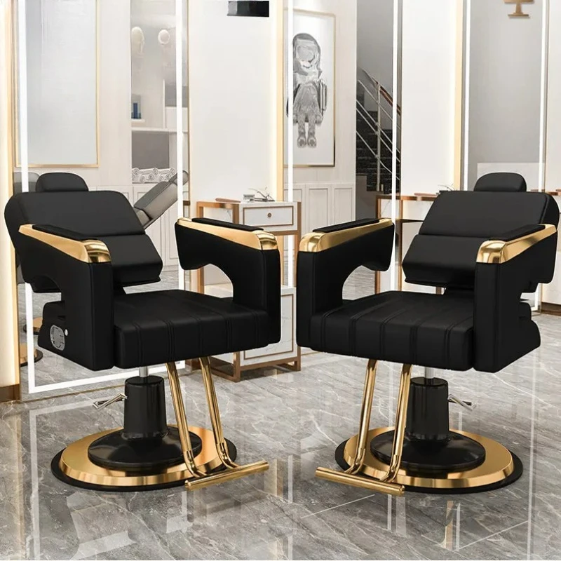 Silla de Barbero Minimalista y Cómoda, Silla Moderna para Salón de Belleza, Silla Profesional para Peluquería, Silla de Corte de Pelo, Muebles de Salón