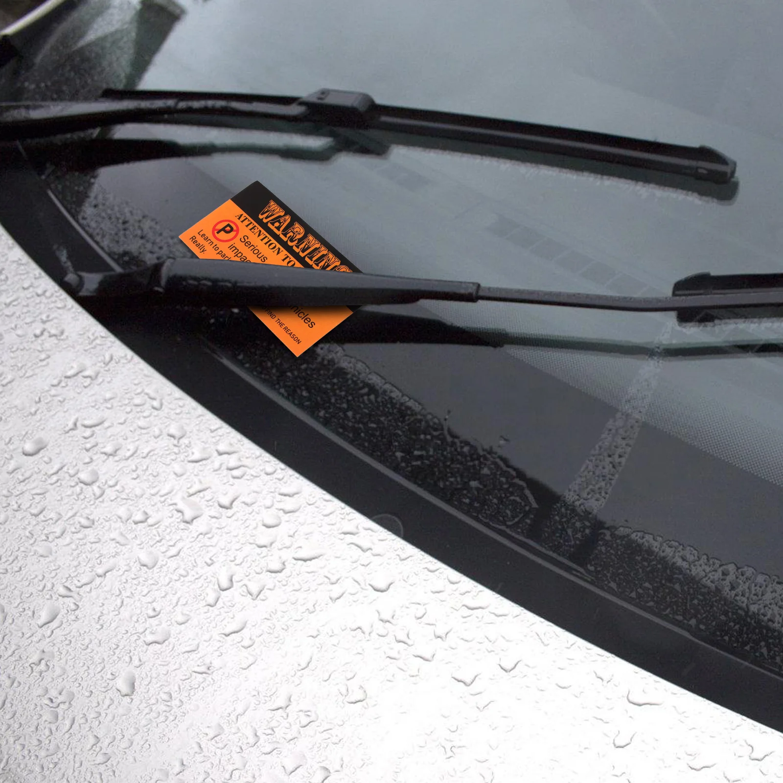 

100pcs Business Cards Bad Garage Warning Notice Coated Paper Vehicle Signs Do Not Park Learn To Park Label Here