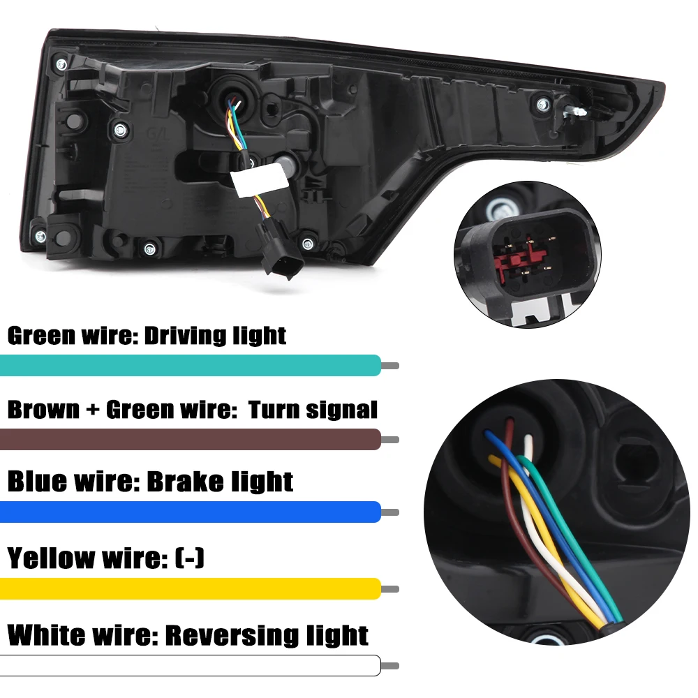 1Pc Right LED Rear Tail Light For Land Rover Range Rover Sport 2014 2015 2016 2017-2020 New Upgraded Taillight Car Accessories view 3