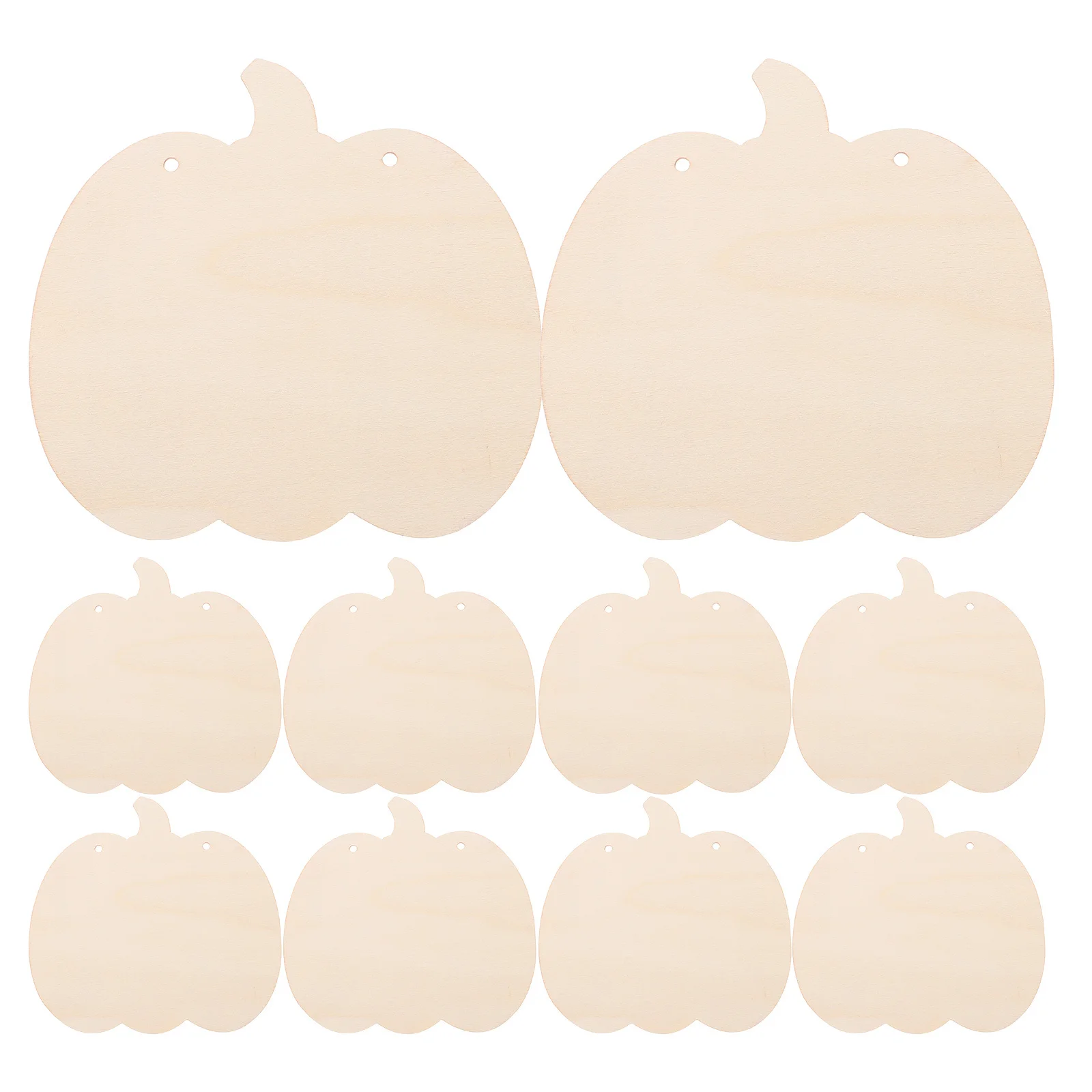 

12Pcs Wooden Pumpkin Wood Chips Halloween DIY Craft Materials Unfinished Wood Slices for Wall Hanging Home Hotel Decor