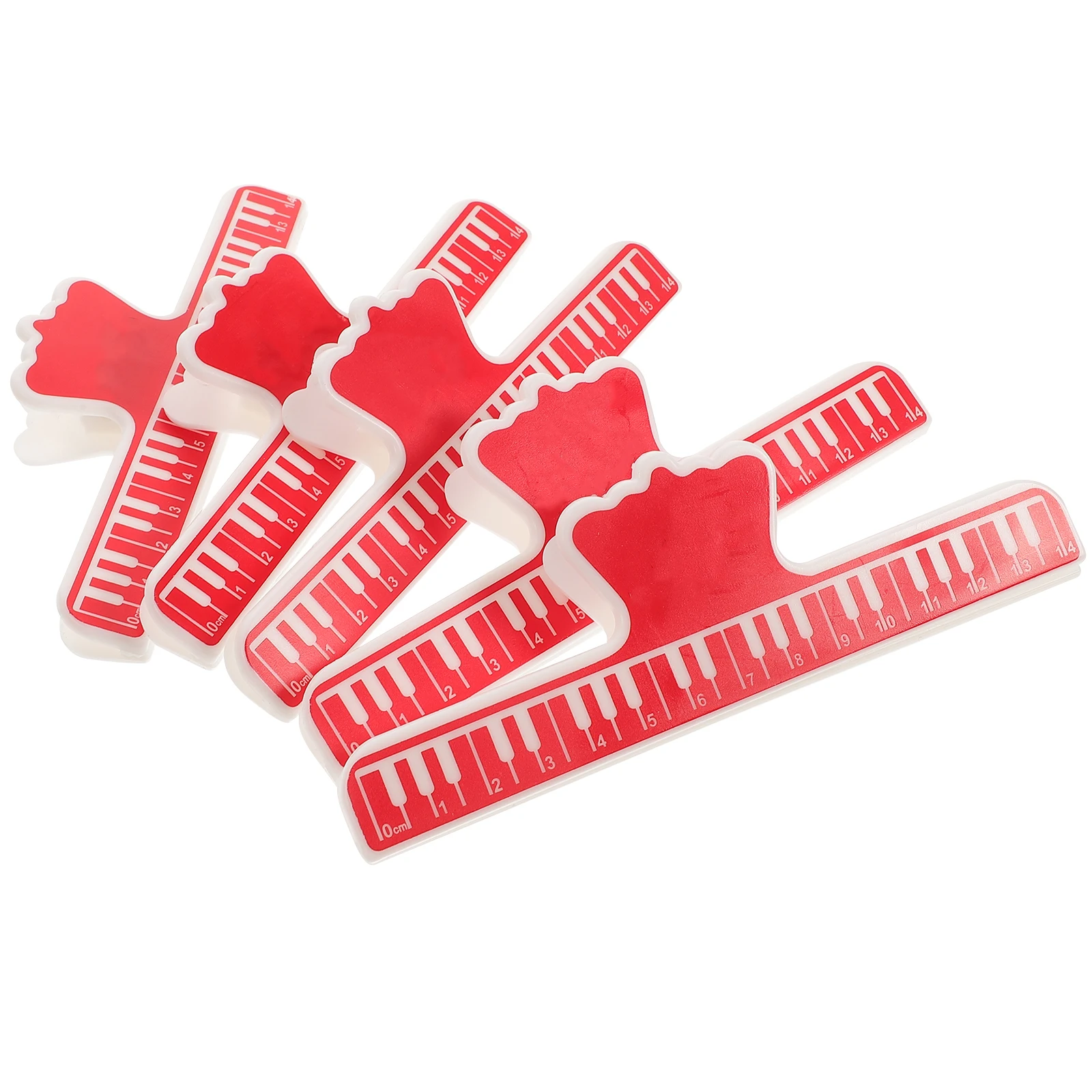 

5 Pcs Book Stand Page Holder Note Clip Abs Clips Piano Clamp Score