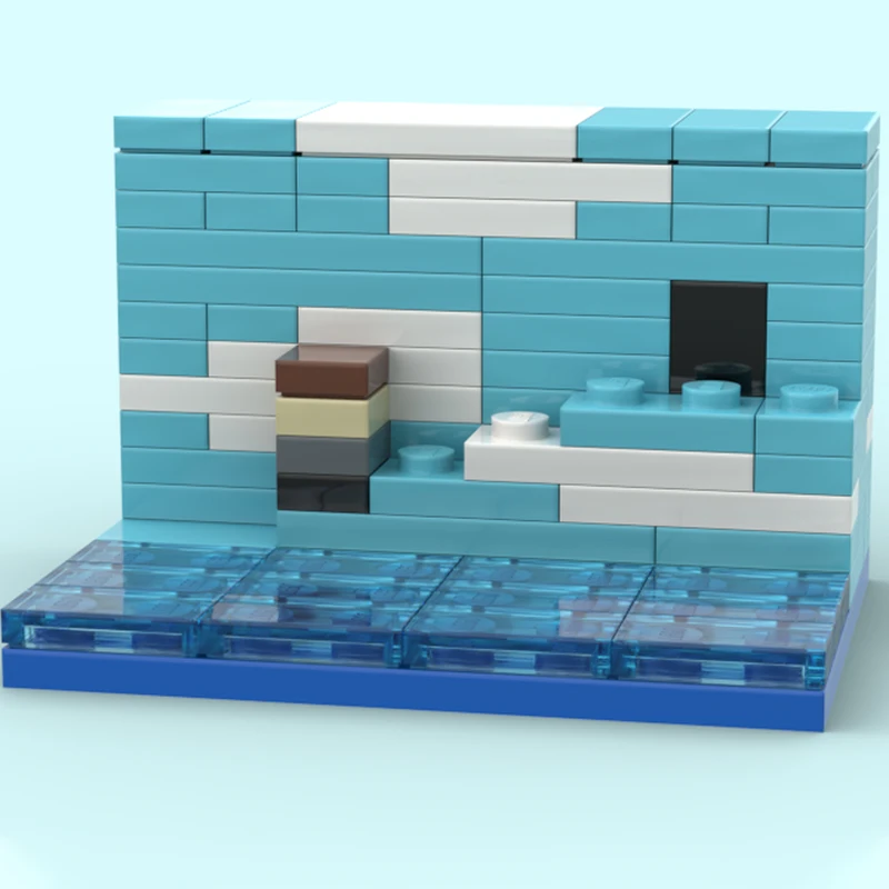 NEW 93PCS MOC Creative Model Truman Show Micro Movie Scenes Premium Display Assembly Building Blocks DIY Gift Collectible Set