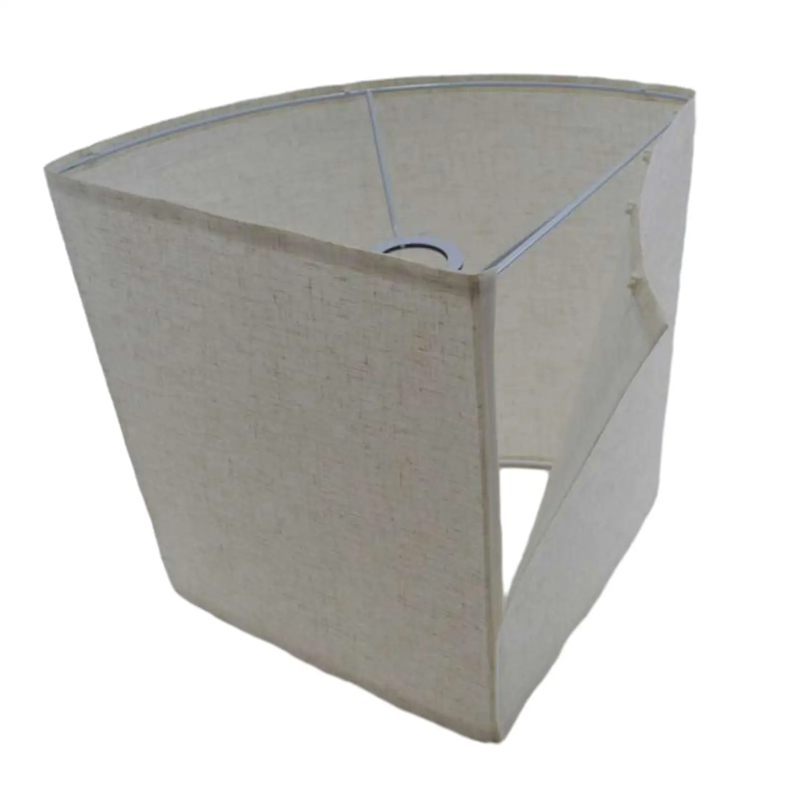 Linen Lamp Shade European Triangular Semicircle Lampshade for Floor Light