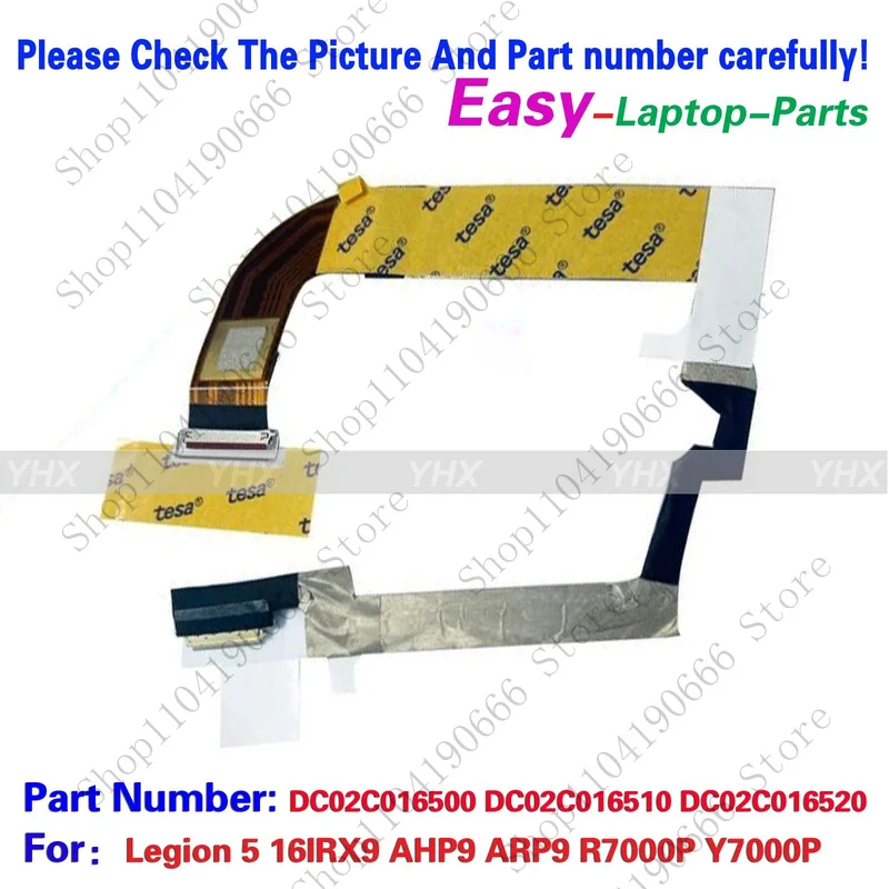 BD New For LENOVO Legion 5 16IRX9 AHP9 ARP9 R7000P Y7000P EDP CABLE DC02C016500. - view 2