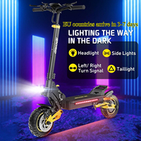 Electric Skateboard 2400W Dual Motor 48V 20.8AH Waterproof E-Scooter 10inch Tire with Automatic Cruise Control