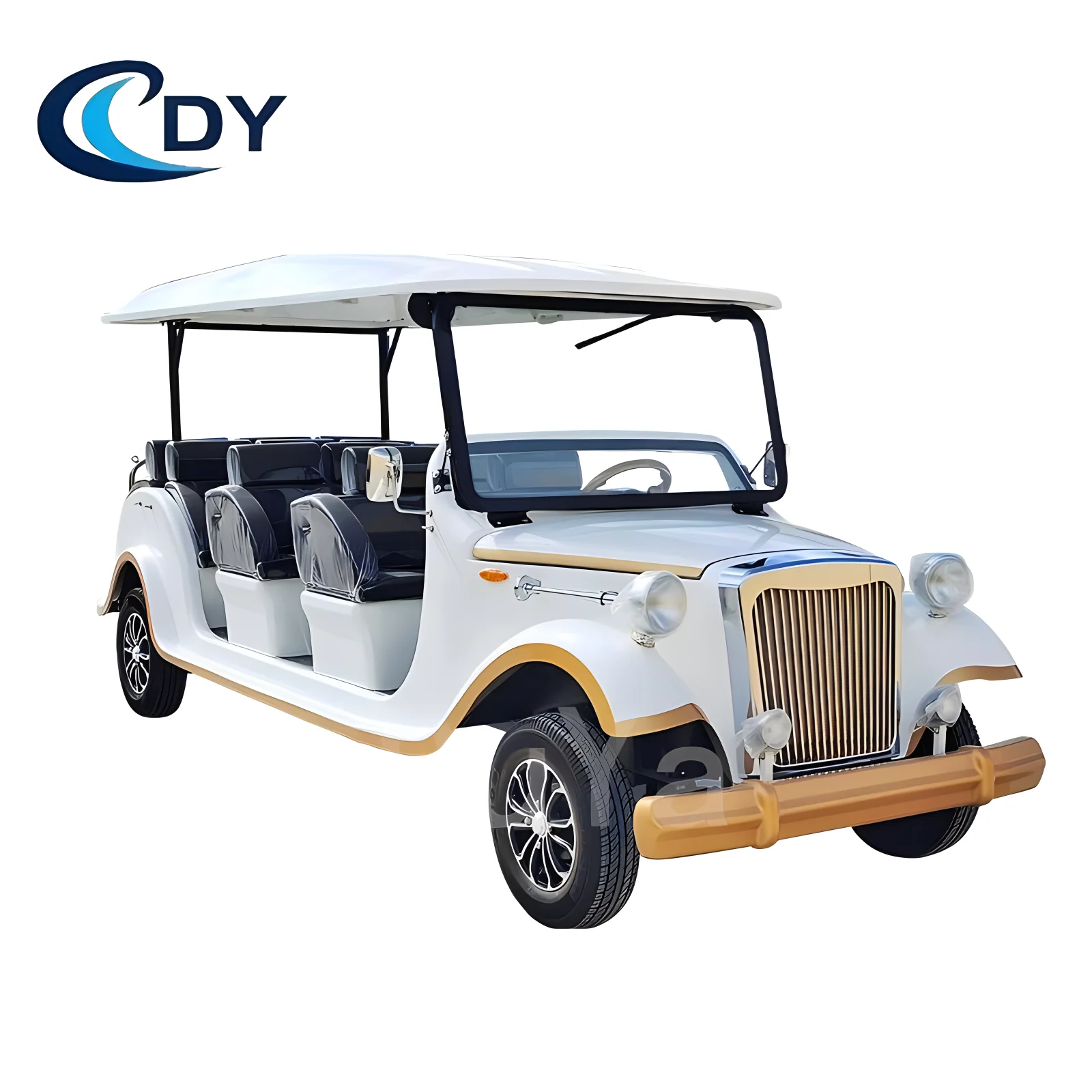 2025 China Hot Custom Vintage Car 11 Seat Electric Classic Car Cheap Price