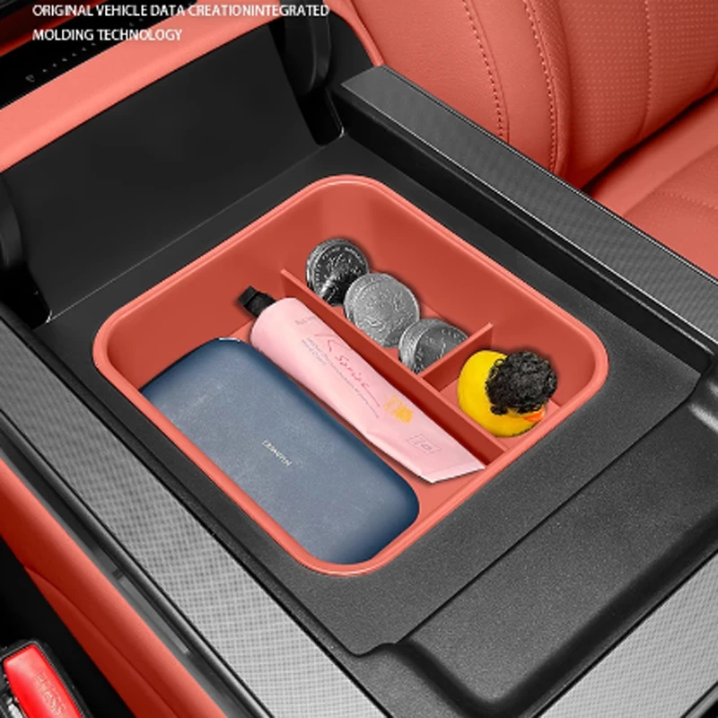 ل BYD سيليون 8 تانغ L DM 2025-2026 سيارة التحكم المركزي مسند الذراع صندوق التقسيم صندوق تخزين ABS المواد الملحقات #4