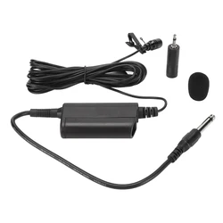 Professional Musical Instruments Condenser Lavalier Microphone Lapel Tie Clip Mic For Guitar Voice Amplifier Speaker Mixer Audio