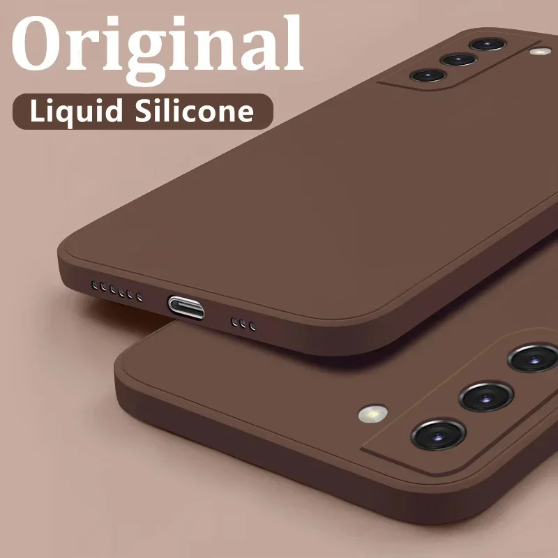 Liquid Silicone Case for Samsung Galaxy S8 S9 S10 Lite S20 S21 S22 S23 S24 Plus FE A52 A31 A41 A71 A51 A72 A70 A50 Coque