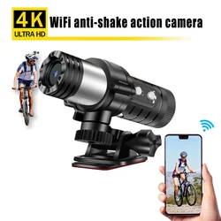 4K Anti-shake Action Camera APP Control Waterproof Bike Motorcycle Helmet Camera Sport DV Wireless WiFi Video Recorder Dash Cam