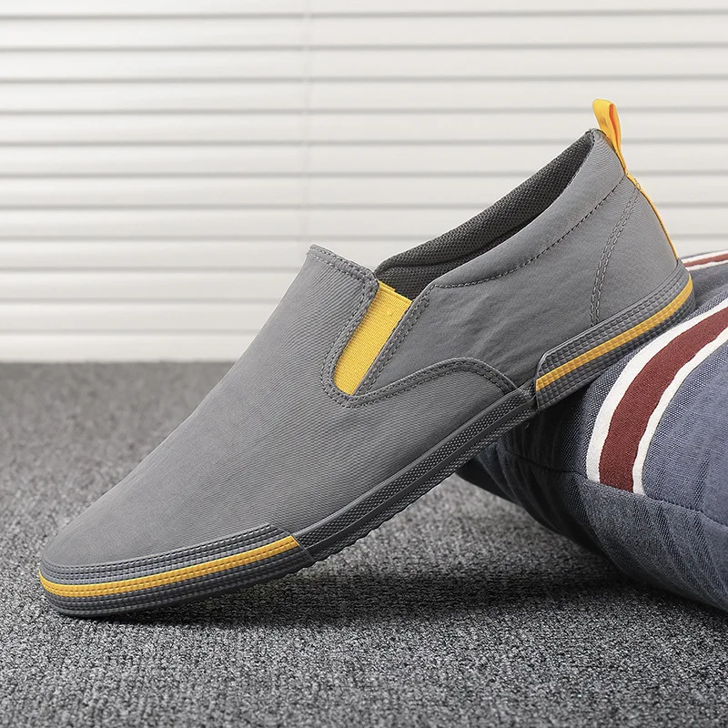 

Spring new men's shoes one-pedal breathable casual cloth versatile canvas low-top sports fashion board