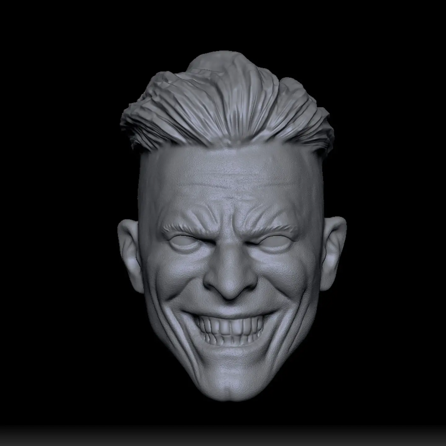 

HL249 DIY Customized 1/18 1/12 1/10 Comics Joker Happy Unpainted Head Sculpt for 3.75" 6" 7" Figure SHF ML Mafex Mez NECA Mcf