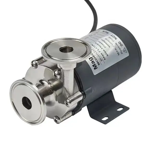 1.5 inch three clip food grade 304/316L stainless steel beer 12/24V water circulation magnetic pump