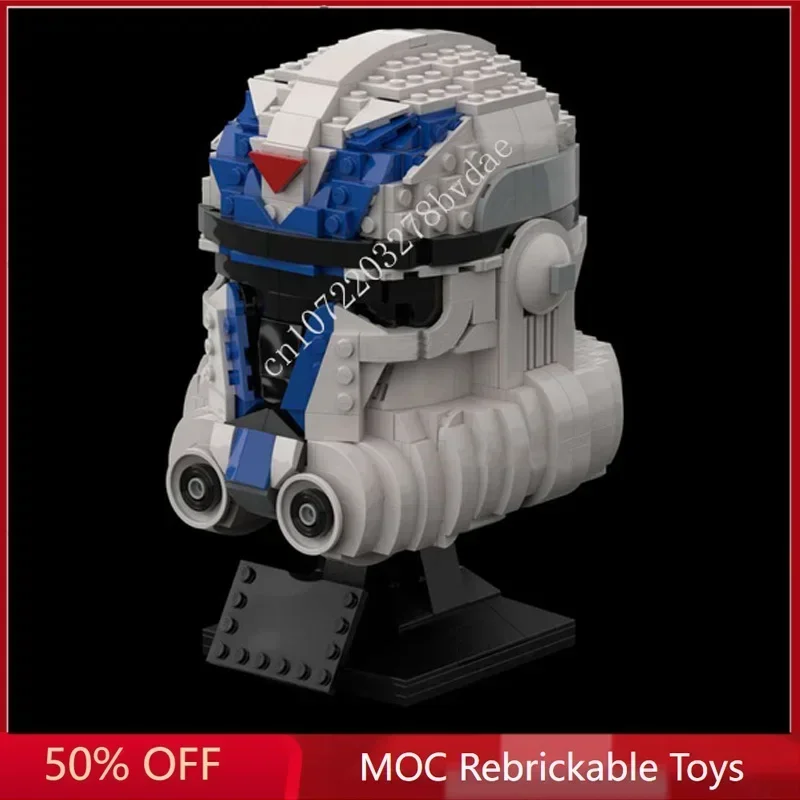 

Конструктор MOC «Звездный план»: Шлем Клон-Догма, Космический корабль, 913 деталей. Образовательный конструктор для сборки. Подарок на праздники, Рождество, День рождения для детей.