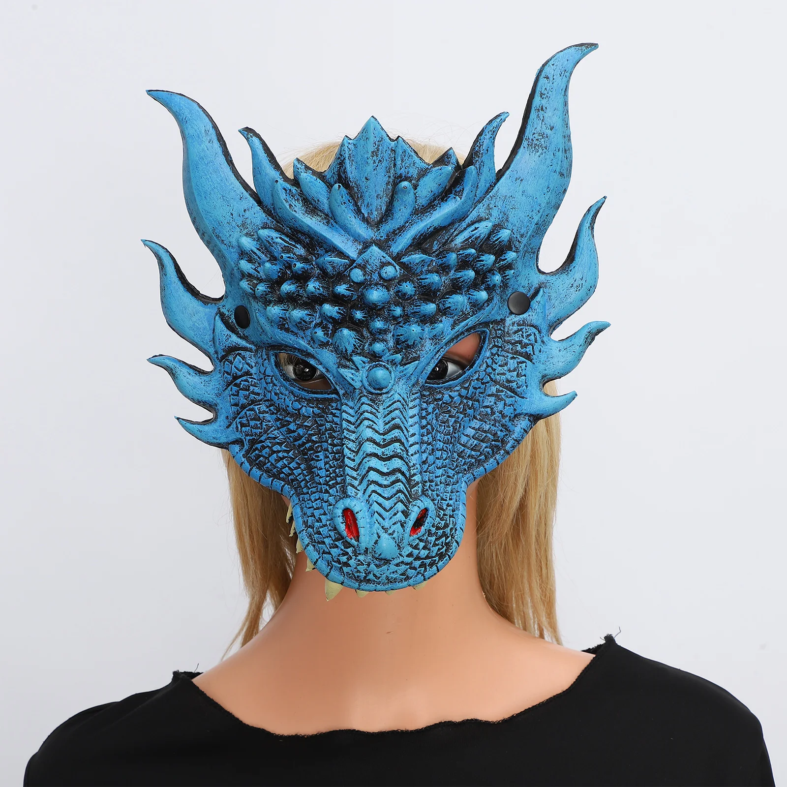 Animal Costume Dragon Cosplay Masquerade 3D Face Mask Dinosaur Cosplay New Year Decoration Carnival Halloween Party Masks Props