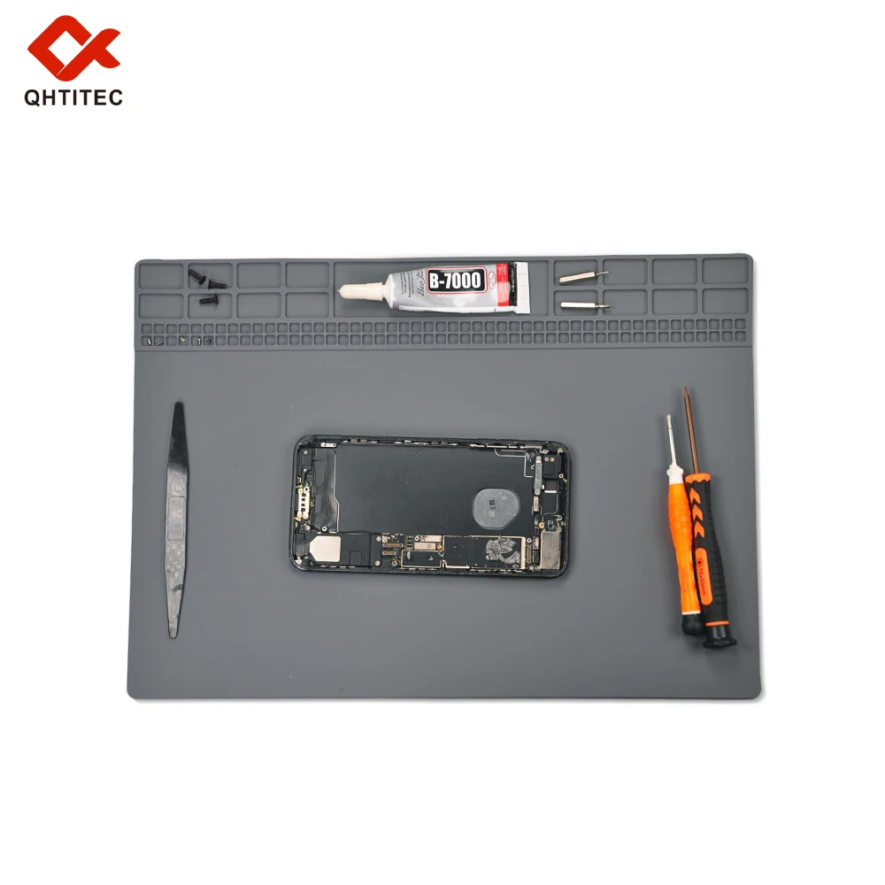 Anti-static Insulated Silicone Work Mat Heat Resistant Soldering Pad 35*25cm for Phone Laptop PCB Electronic Repair Maintenance