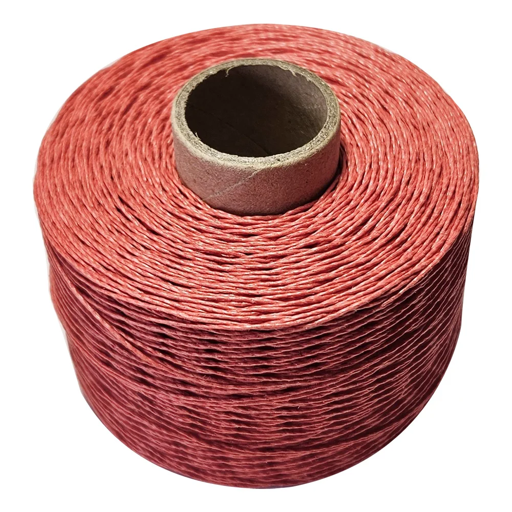 

Orange red 100% Natural Linen ramie waxed yarn threads 200m/roll twine cords for sewing Leather handmade Craft DIY