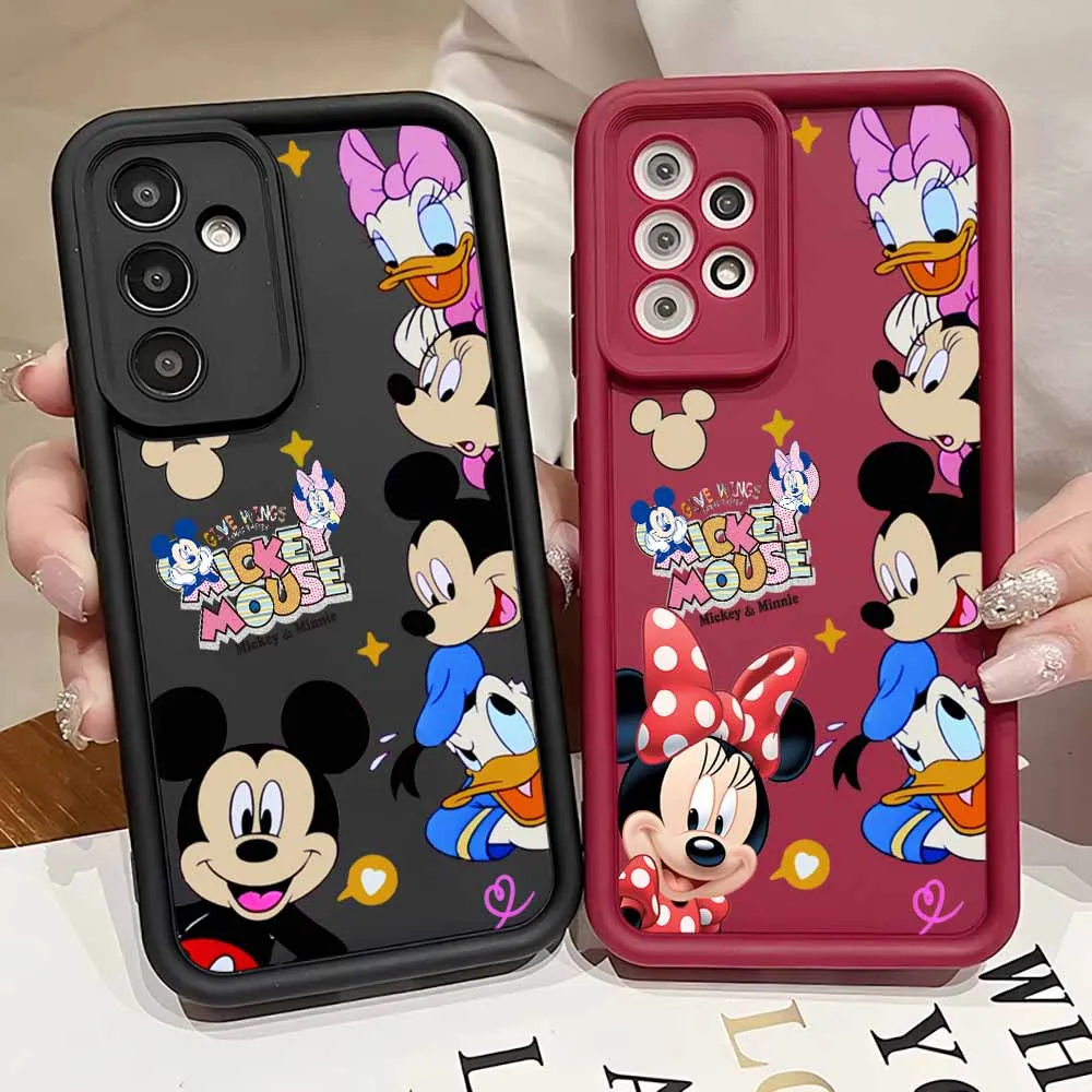 Casing HP Disney Mickey Mouse Untuk Apple iPhone 17 17Air 16 16E 15 14 13 12 Mini 11 Pro Max Motif Tangga Mata