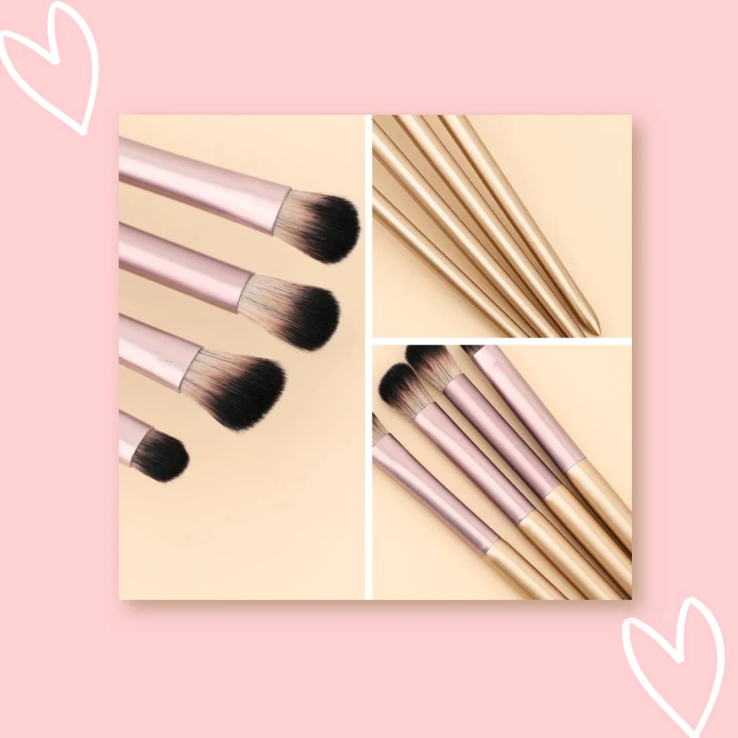 Essential High-Quality Makeup Brushes Set for Flawless and Soft Application - Ideal Choice for Professional and Daily Makeup - M