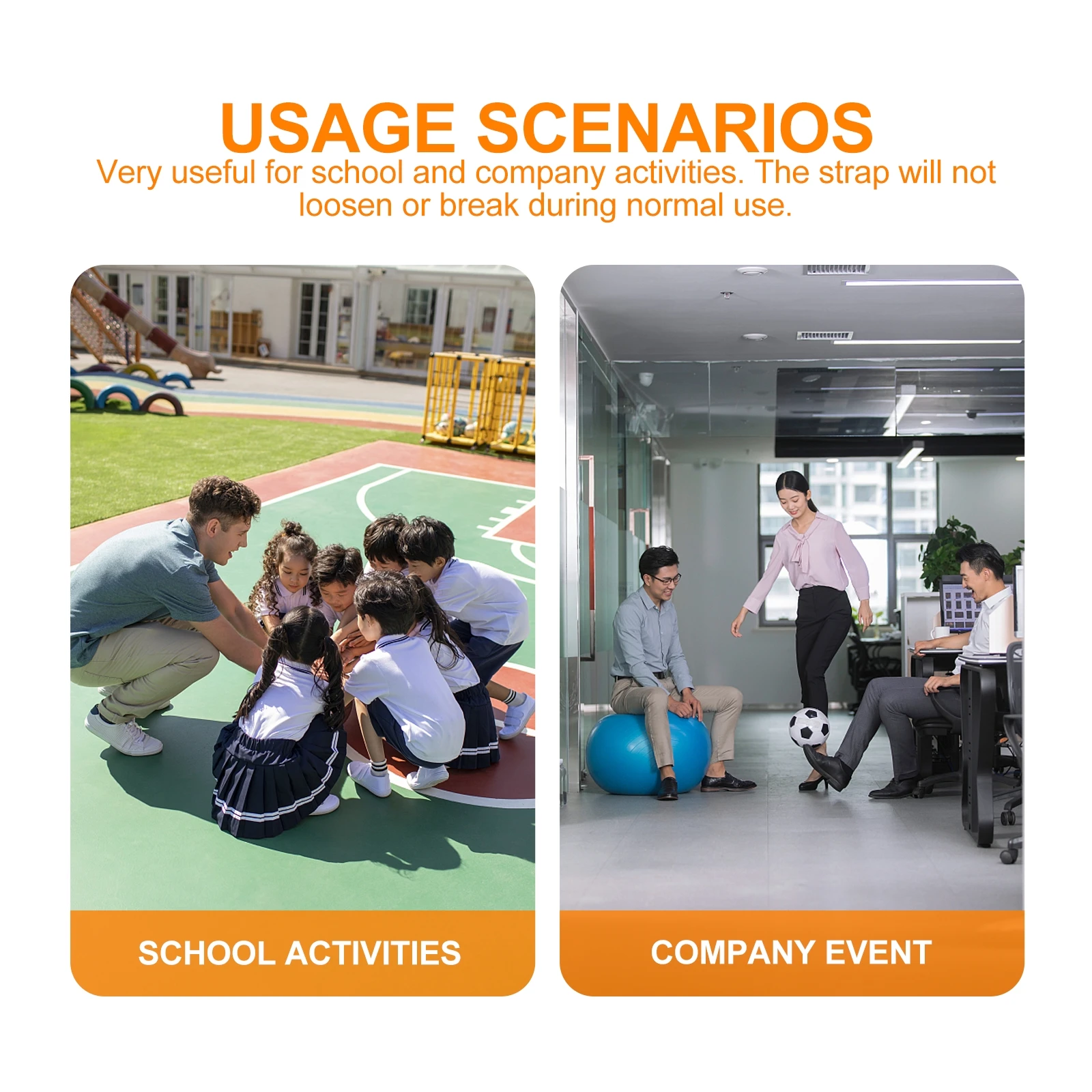 

4Pcs Game Band Straps Elastic for Two People Three Legged Race Kids Carnival Fun Party Outdoor Sports Activity Race Bands High