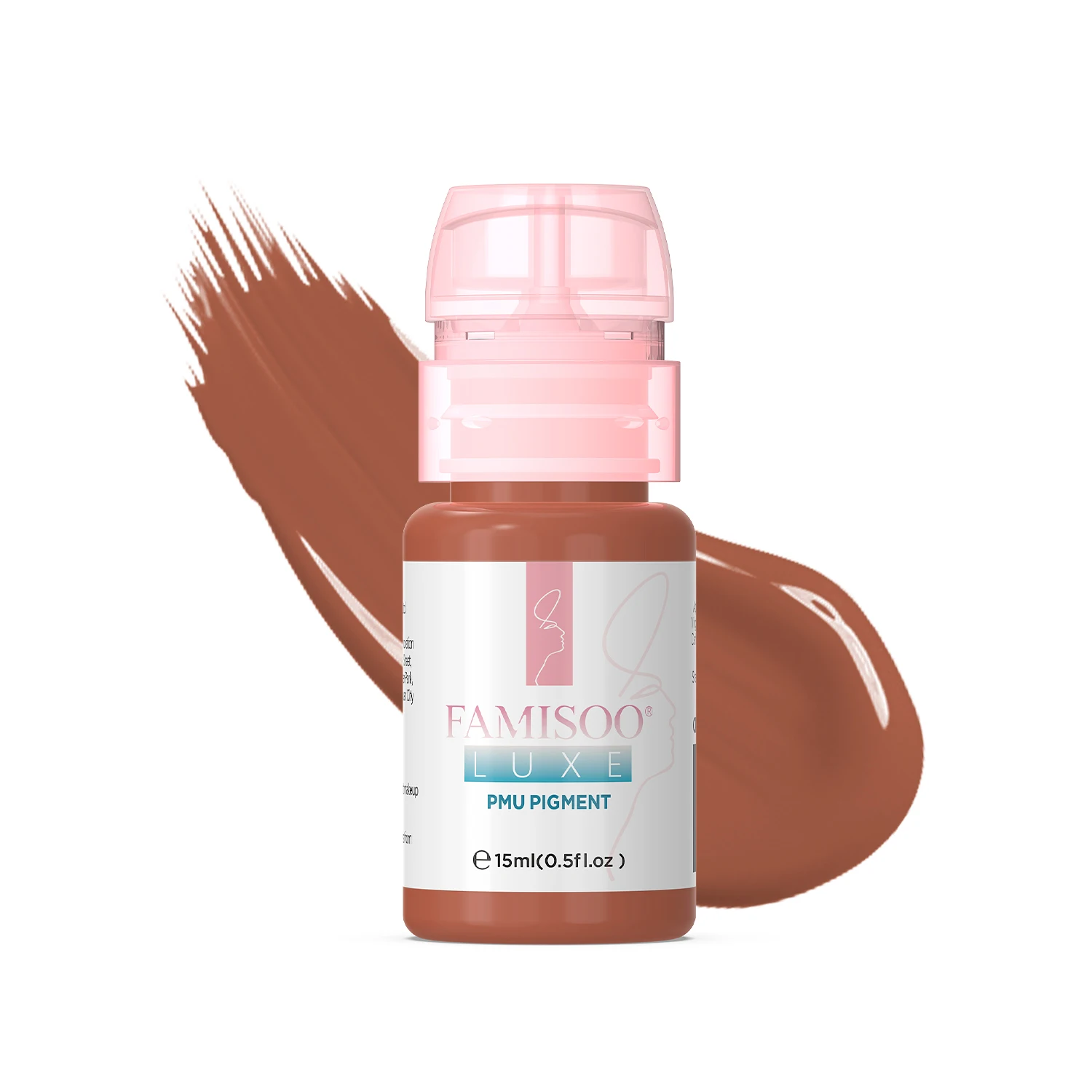 FAMISOO PMU Пигмент для губ (0,5 унций/15 мл) Профессиональные чернила для татуировки для стойких губ Цветные чернила для микроблейдинга Перманентный макияж