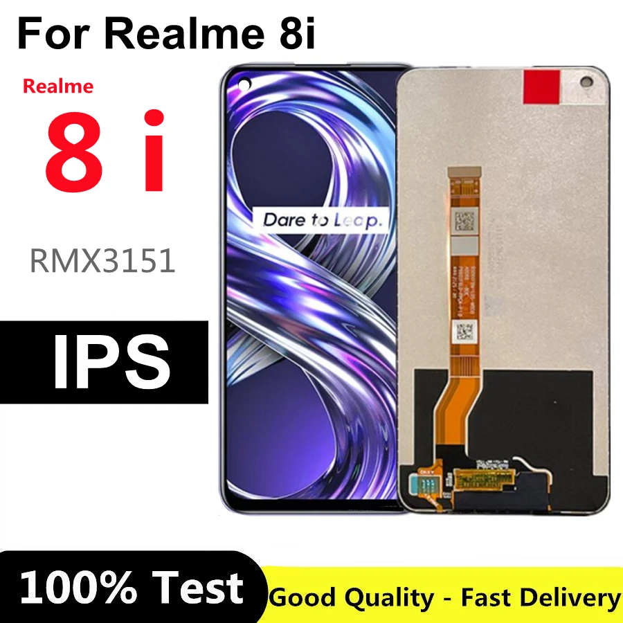 

6.6" Tested For Oppo Realme 8i RMX3151 Lcd Display Touch Screen For Realme8i Russian Version Display for Realme 8i lcd