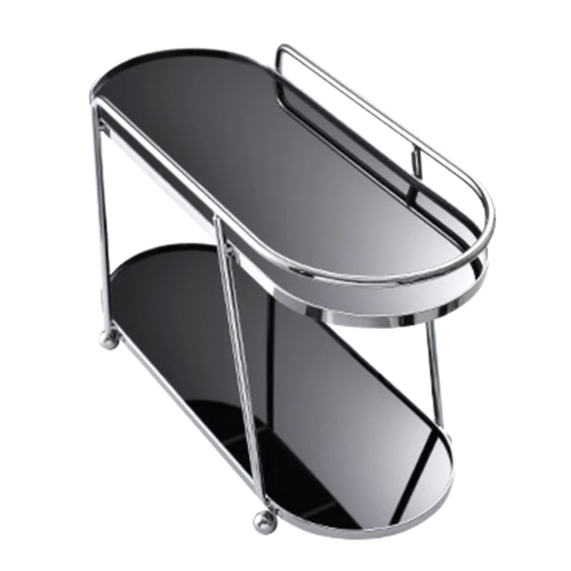 

Double-Layer Cosmetic Rack Washing Table Storage Table Tray Skin Care Cup Holder Water/Coffee Cup Holders Stand