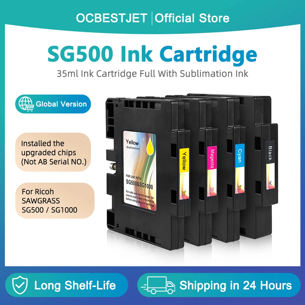 For Ricoh SAWGRASS SG500 SG1000 Compatible Ink Cartridge Printer With Chip With Subliamtion Ink For Ricoh SAWGRASS SG500 SG1000