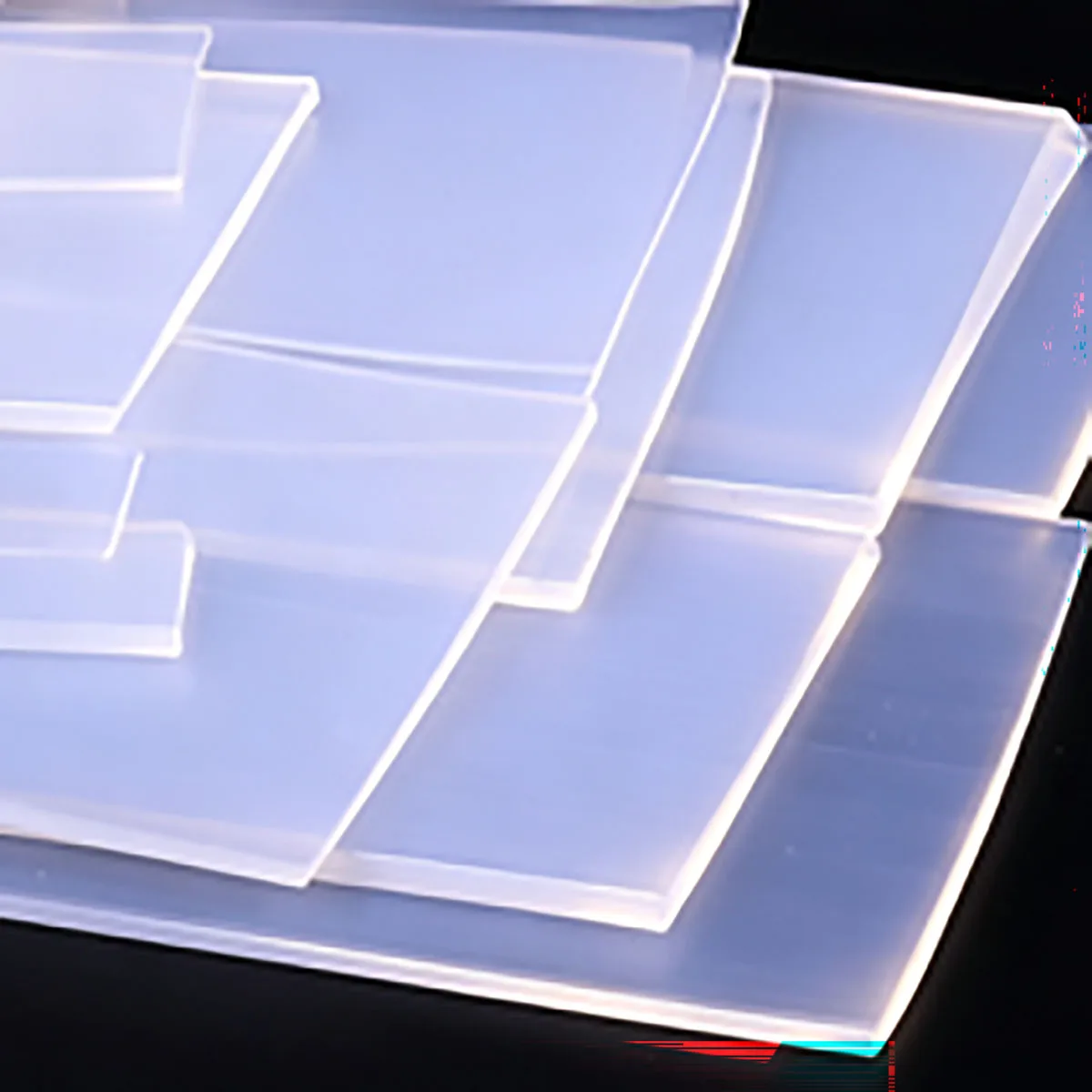 Solid Silicone Sealing Strip High Temp Elastic Anti-collision Square Flat Bar Full Roll