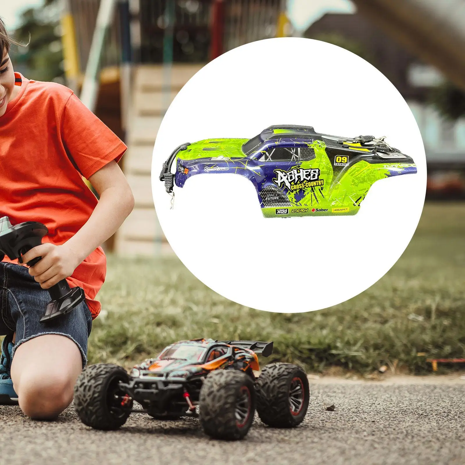 1/18 RC Car Body Shell Frame Przenośny zamiennik dla 18101 18108 RC Car Toy