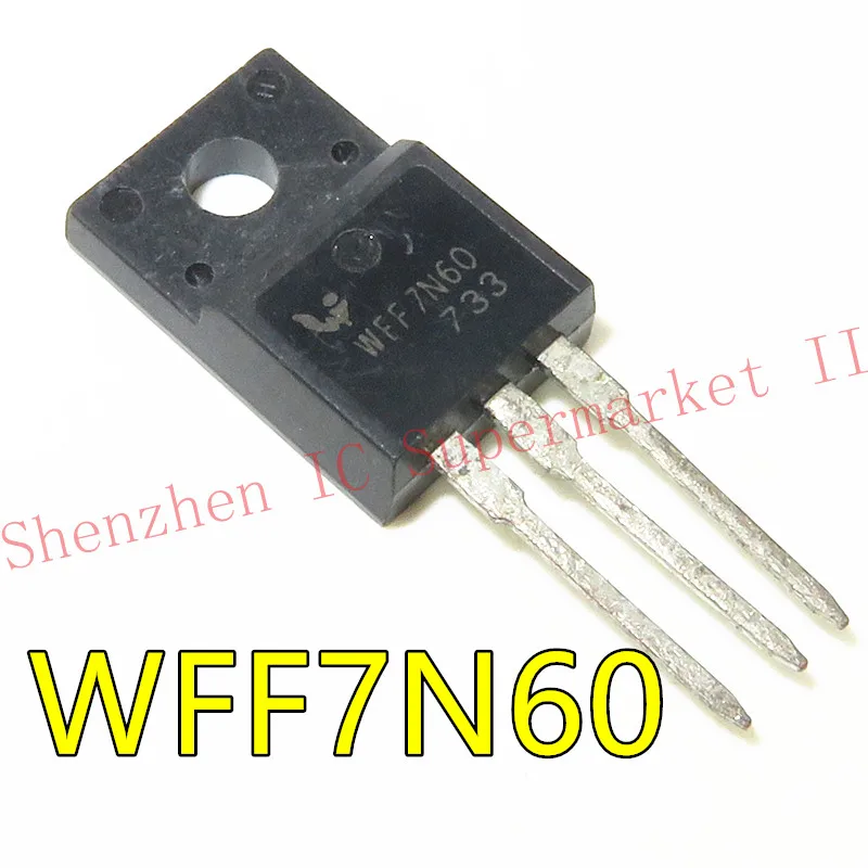 5pcs/lot WFF7N60 7N60 TO-220F Silicon N-Channel MOSFET