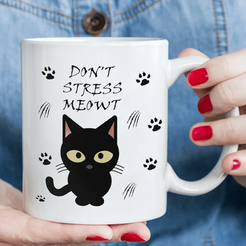 1 WhimsyCat Ceramic Coffee Mug - 