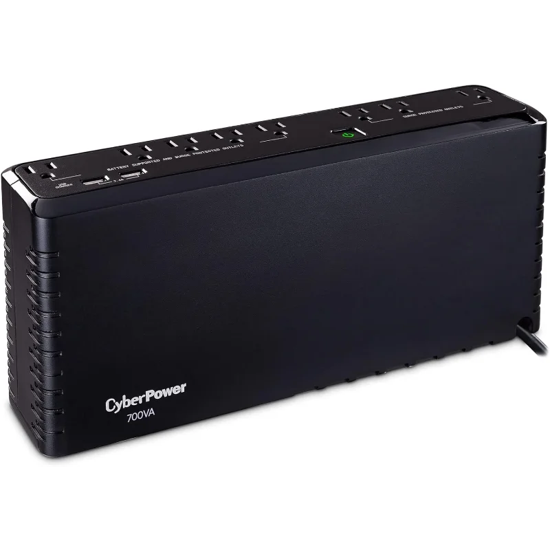 

CyberPower SL700U Standby UPS System, 700VA/370W, 8 Outlets, Slim Profile, Black