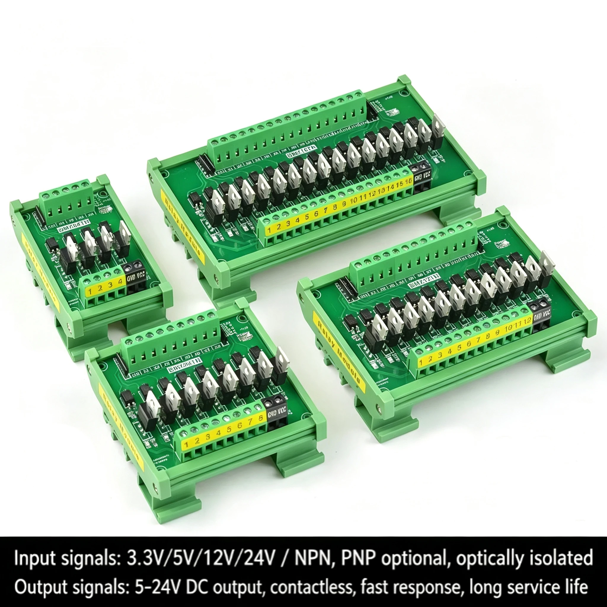 PLC Signal Amplifier PNP To NPN Optocoupler Isolation 4-32 Output Relay Transistor